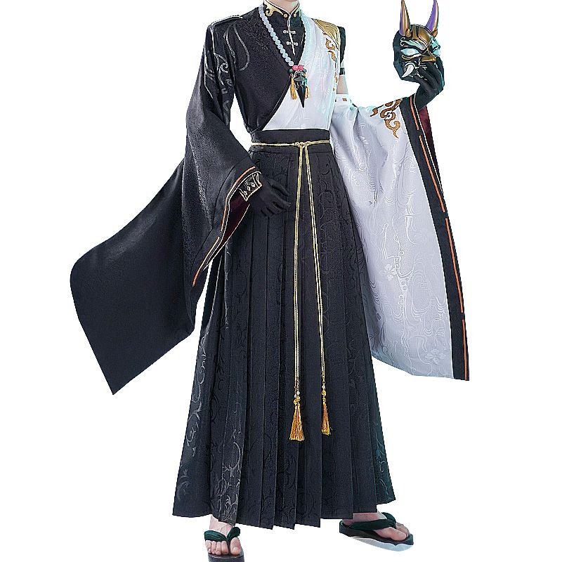 Anime Cosplay Show - Kostum Halloween XIAO Game Genshin Impact