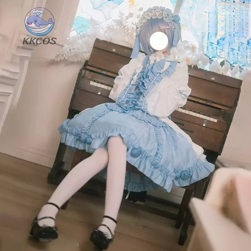 Anime Cosplay Re Zero - Re:ZERO - Kostum Cosplay Rem Memulai