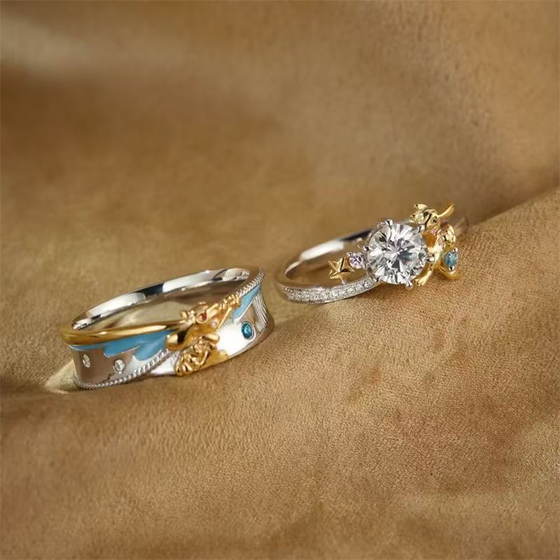 Anime Cosplay Couple - Cincin Pasangan Pokémon Riolu - Merchandise