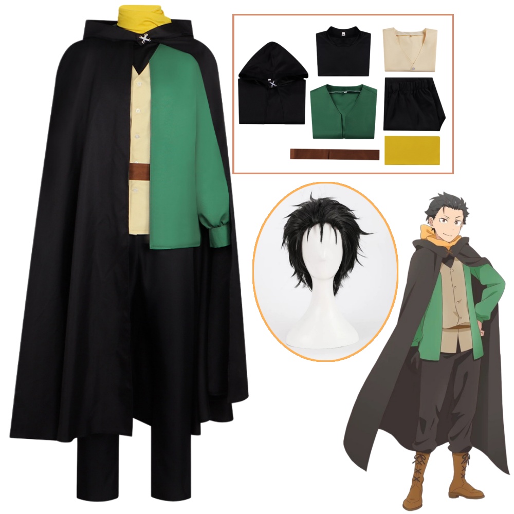 Anime Cosplay Re Zero - Kostum Cosplay Subaru Natsuki Re:ZERO, Wig