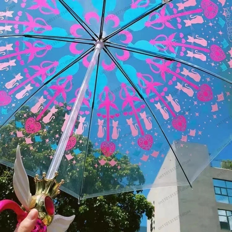Sailor Moon Wand - Payung Transparan Sailor Moon yang Lucu,