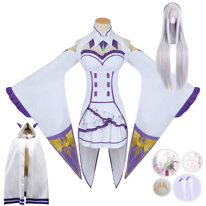 Anime Cosplay Re Zero - Kostum Cosplay Emilia Re:Zero - Starting