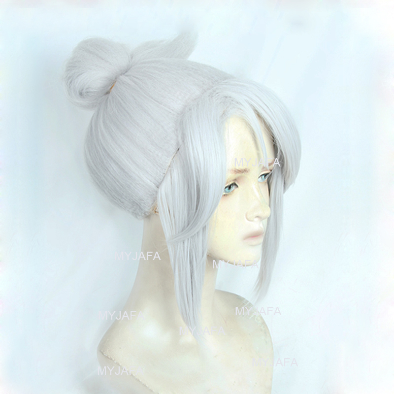 Cosplay Anime White Hair - Wig Cosplay Jett Berkualitas Tinggi Game