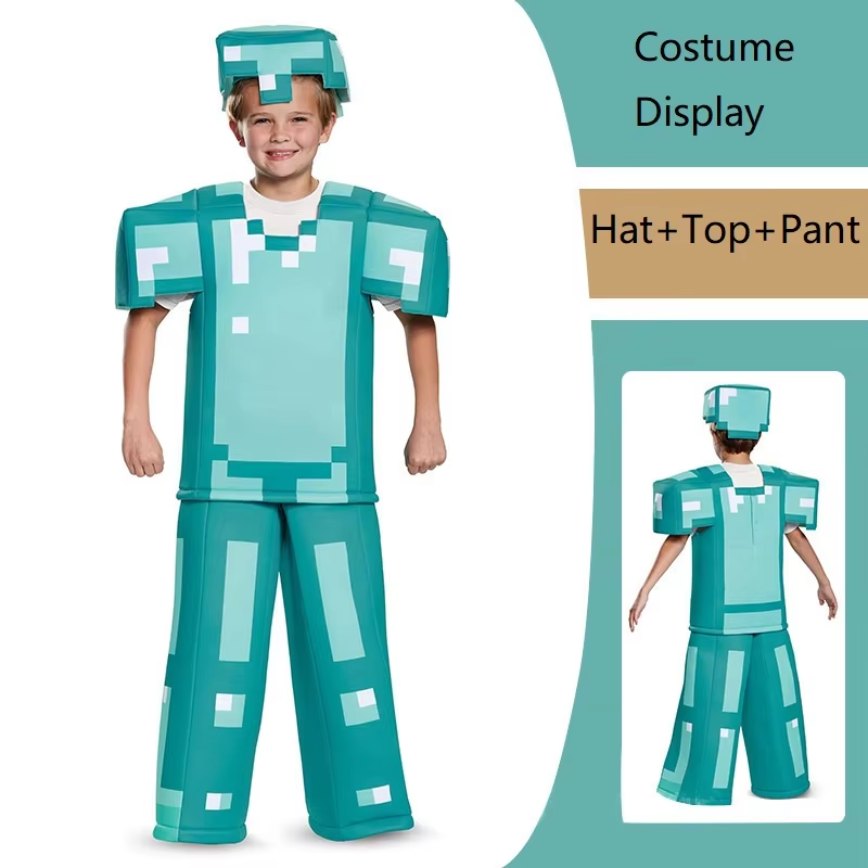 Anime Cosplay Armor - Kostum Cosplay Steve Karakter Game Diamond