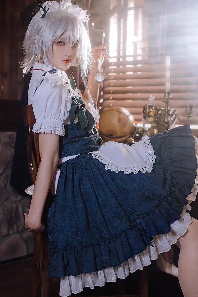 Kostum Cosplay Izayoi Sakuya T - Anime Cosplay Show ulasan dan harga