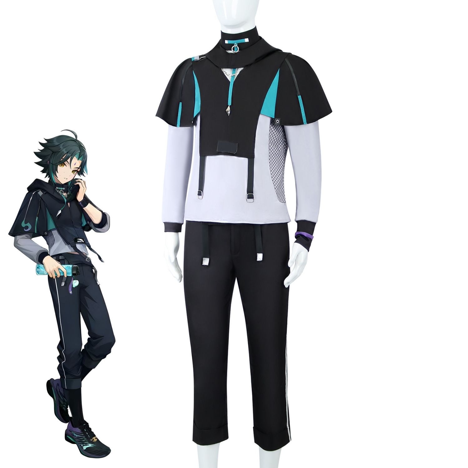 Kostum Halloween XIAO Pakaian  - Anime Cosplay Male ulasan dan harga