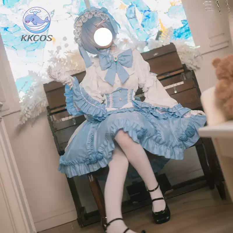 Re:ZERO - Kostum Cosplay Rem M - Anime Cosplay Re Zero ulasan dan harga
