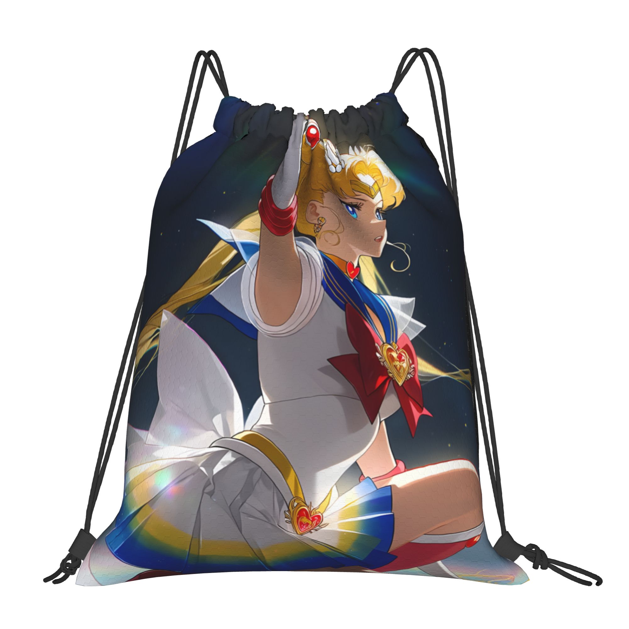 1 Buah Tas Serut Motif Sailor  - Sailor Moon Wand ulasan dan harga