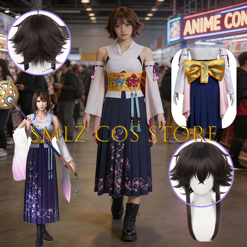 Smlz FFX Yuna Cosplay Anime FF - Anime Cosplay Show ulasan dan harga