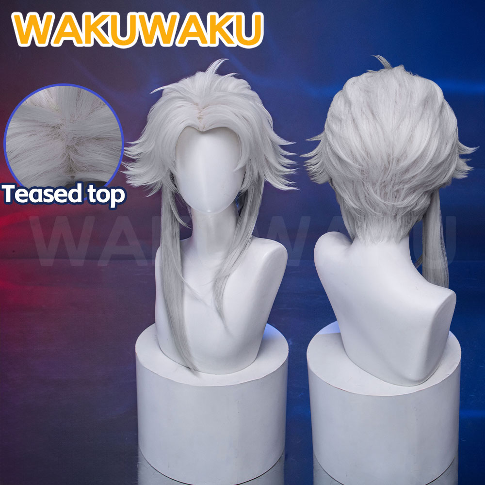 TERSEDIA Wig Cosplay Harlequin - Cosplay Anime White Hair ulasan dan harga