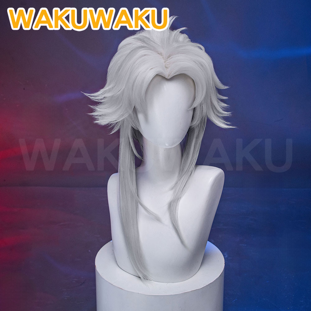 TERSEDIA Wig Cosplay Harlequin - Cosplay Anime White Hair ulasan dan harga