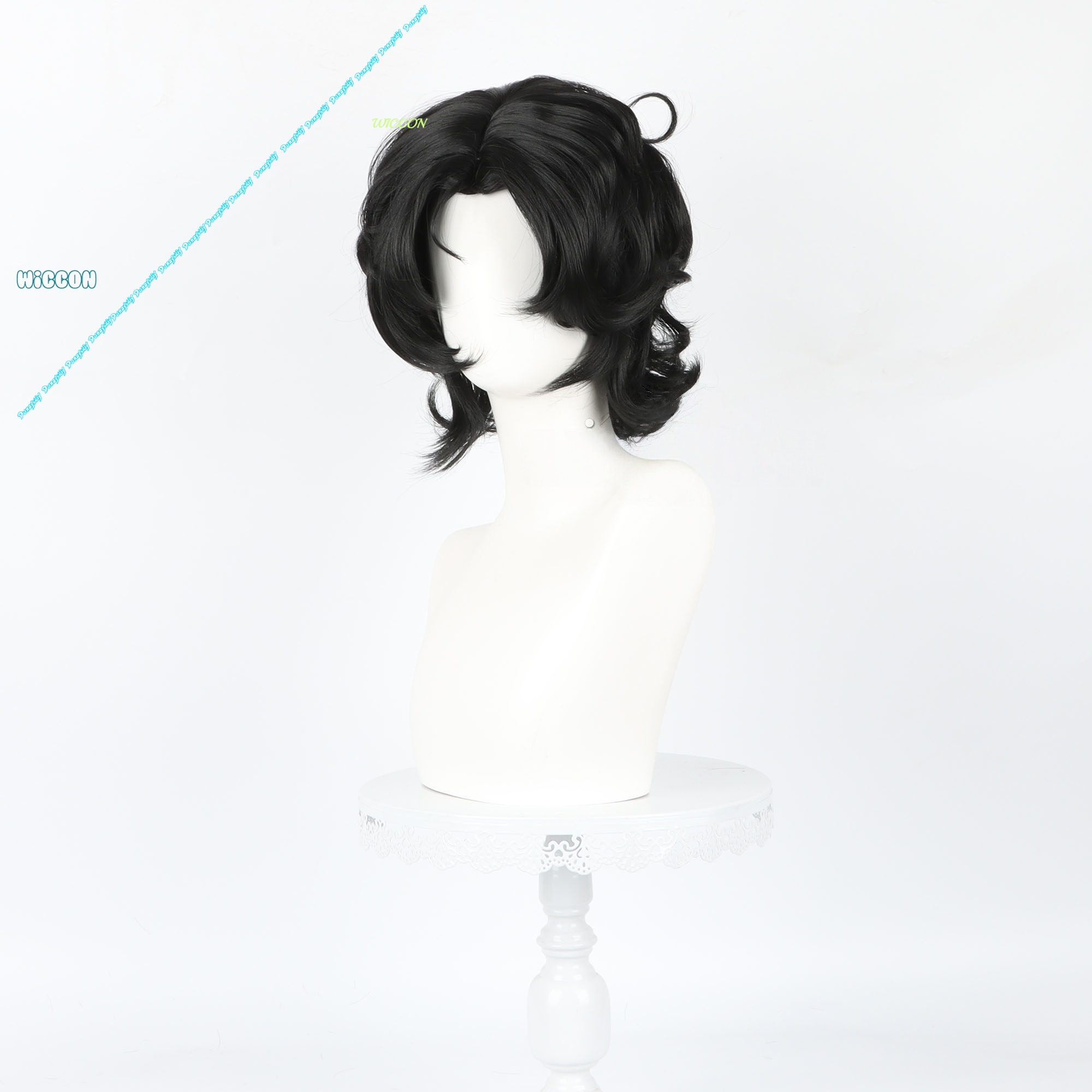 Wig Pendek Putih Pria Model Pi - Cosplay Anime White Hair ulasan dan harga