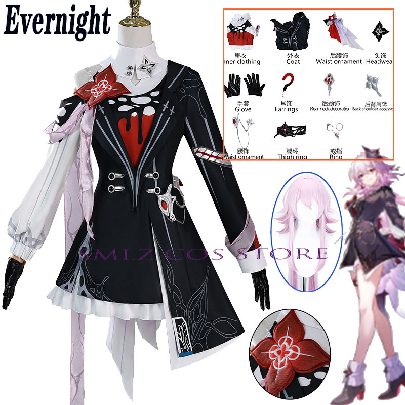 Kostum Cosplay Evernight Baru  - Anime Cosplay Party ulasan dan harga