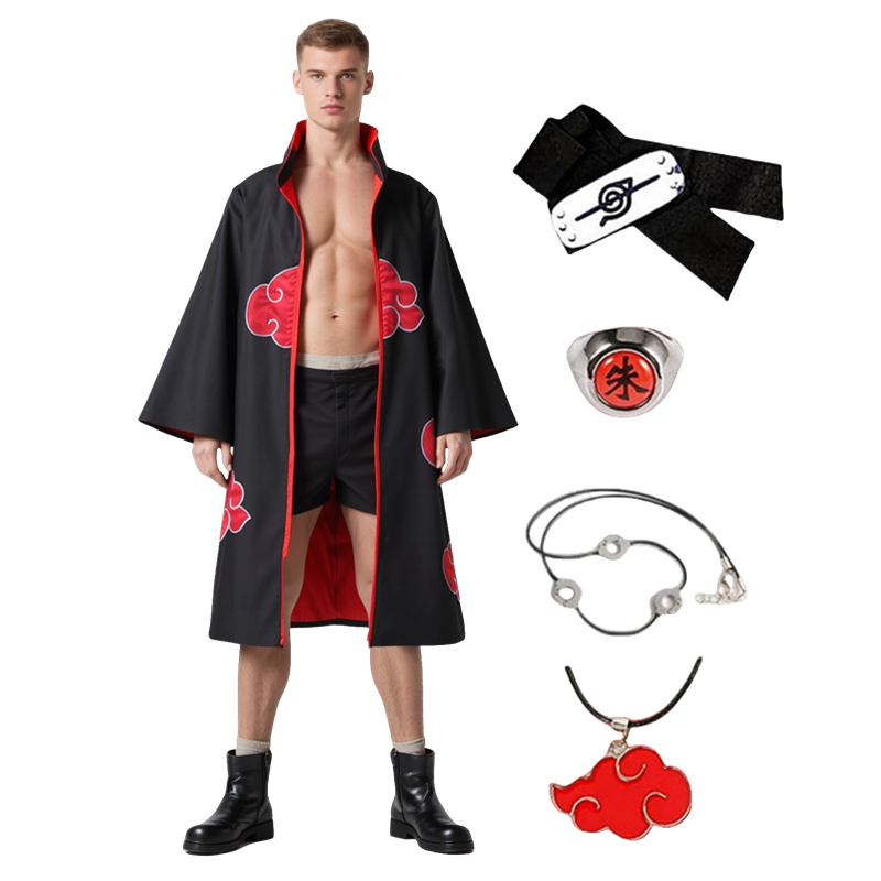 Kostum Cosplay Anime Akatsuki  - Anime Cosplay Male ulasan dan harga