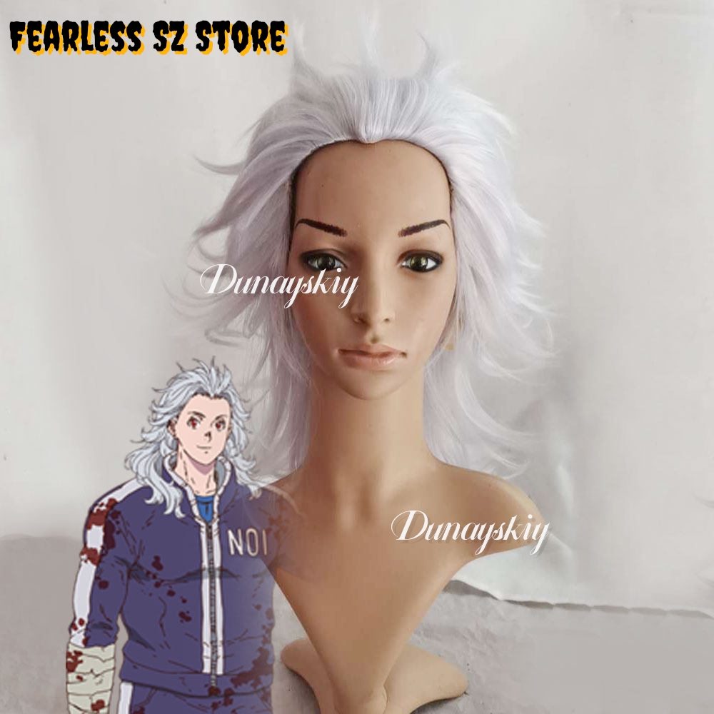 Kostum Cosplay Dorohedoro Noi  - Cosplay Anime White Hair ulasan dan harga